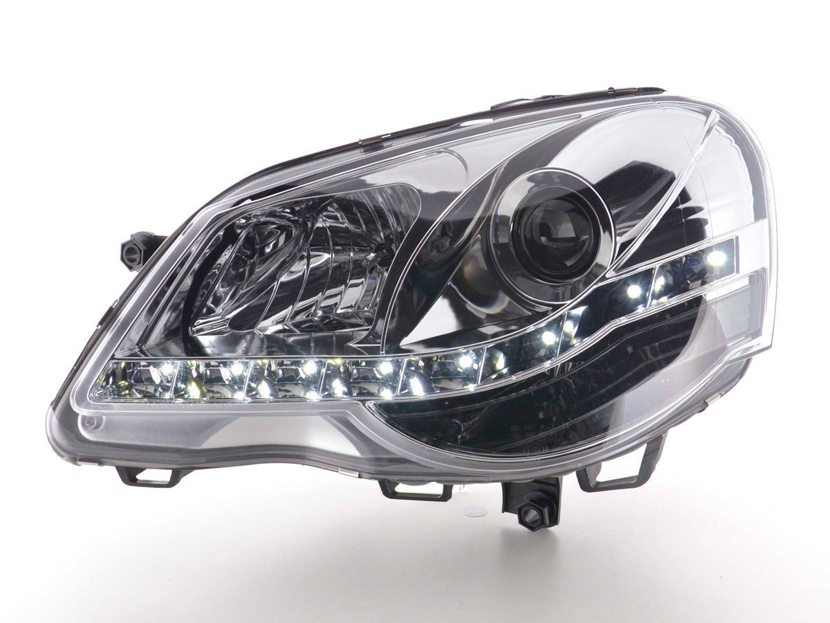 Scheinwerfer Set Daylight LED TFL-Optik VW Scirocco 3 Typ 13 08- chrom Scheinwerfer Set Daylight LED TFL-Optik VW Scirocco 3 Typ 13 08- chrom